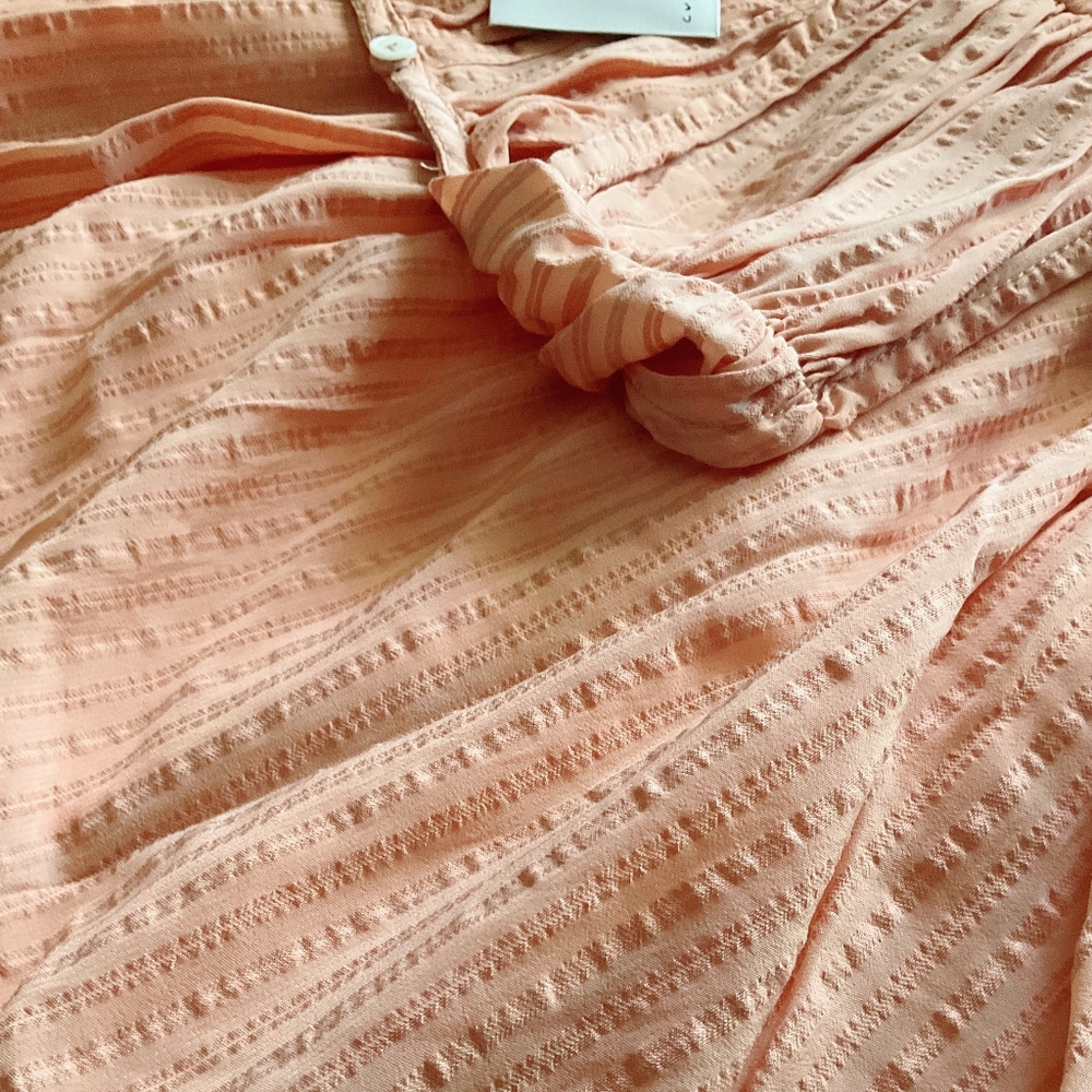 CURRENT AIR Anthro Gorgeous Vintage Apricot Short Dress - Picture 5 of 9